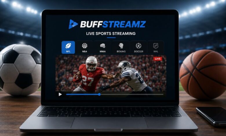 Buffstreamz live sports streaming website overview