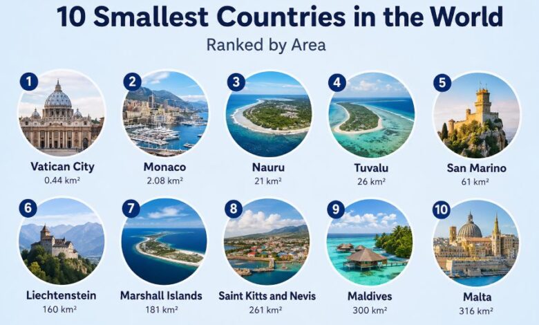 10 Smallest Countries in the World