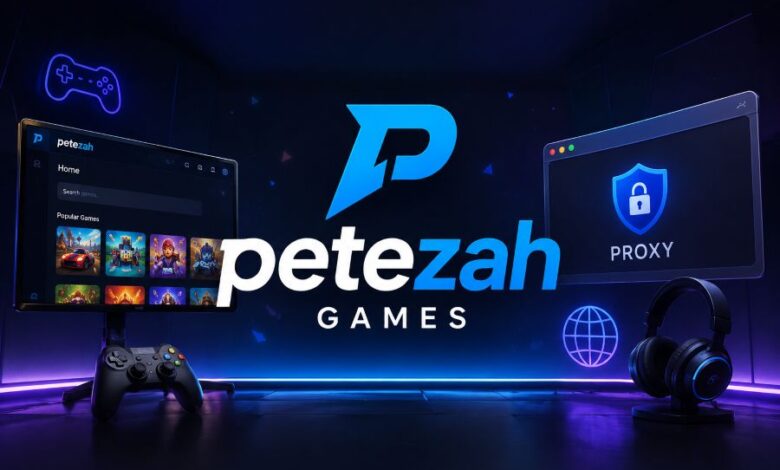 PeteZah Games browser game library interface