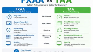 FXAA vs TAA