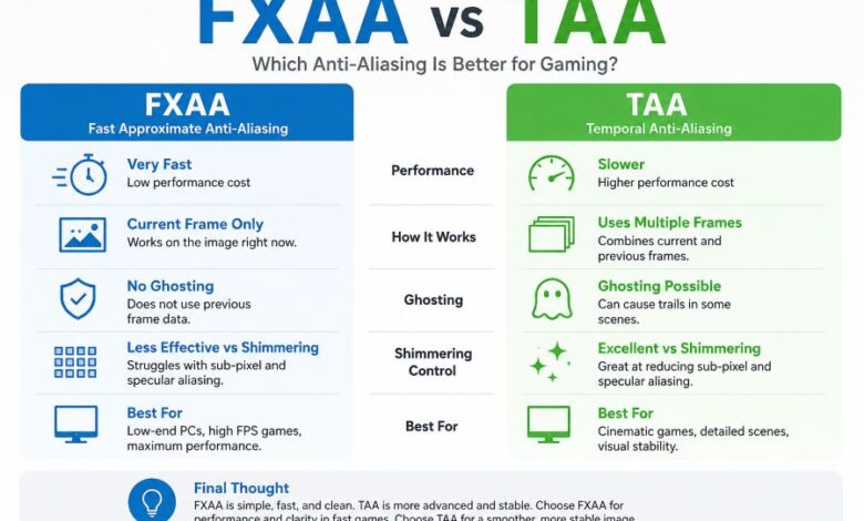 FXAA vs TAA