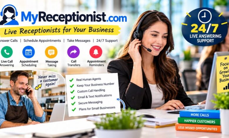 MyReceptionist.com virtual receptionist service overview
