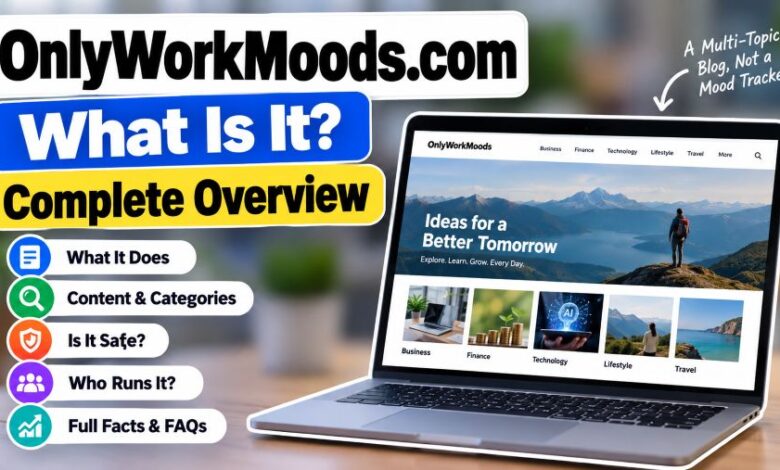 OnlyWorkMoods.com website overview