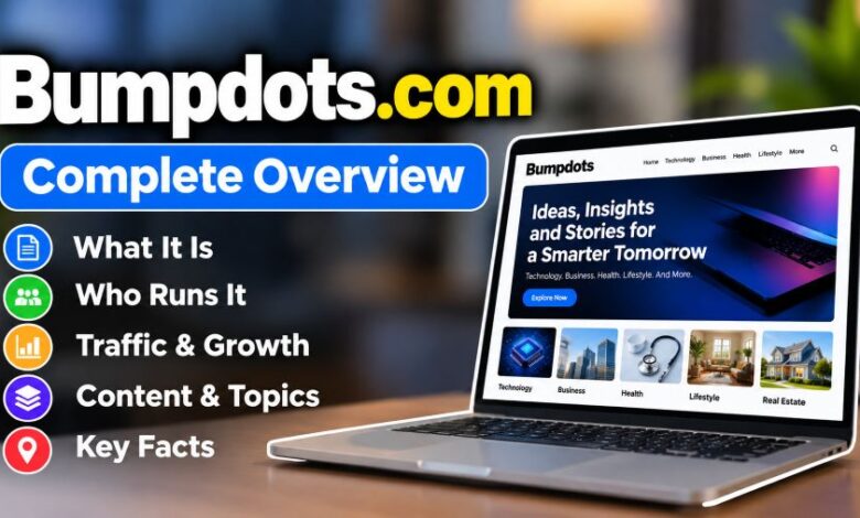 Bumpdots.com digital publication website overview