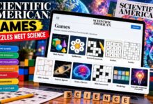 ScientificAmerican.com Games puzzle section overview