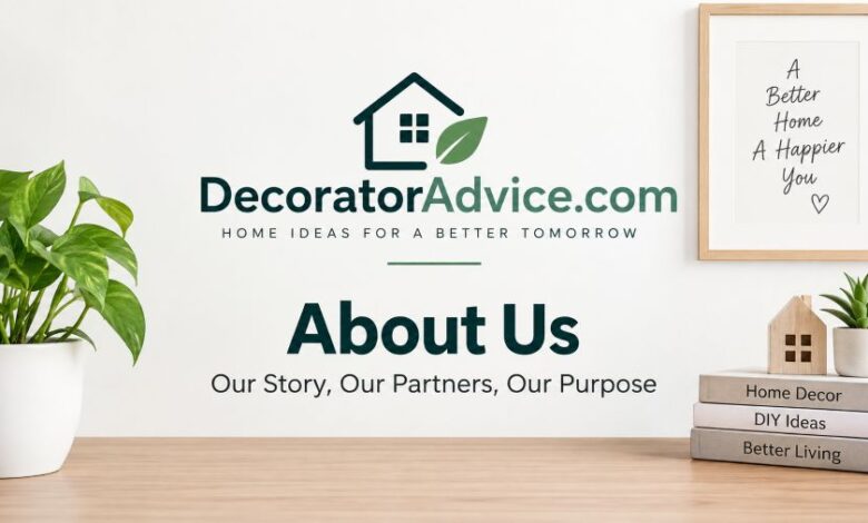 About Us DecoratorAdvice.com and Partners website overview