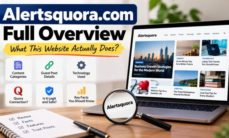 Alertsquora.com website overview and review