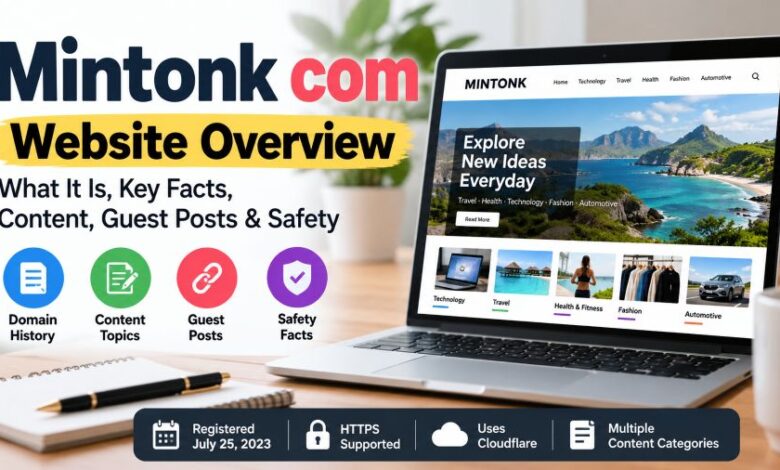 Mintonk com website overview and facts